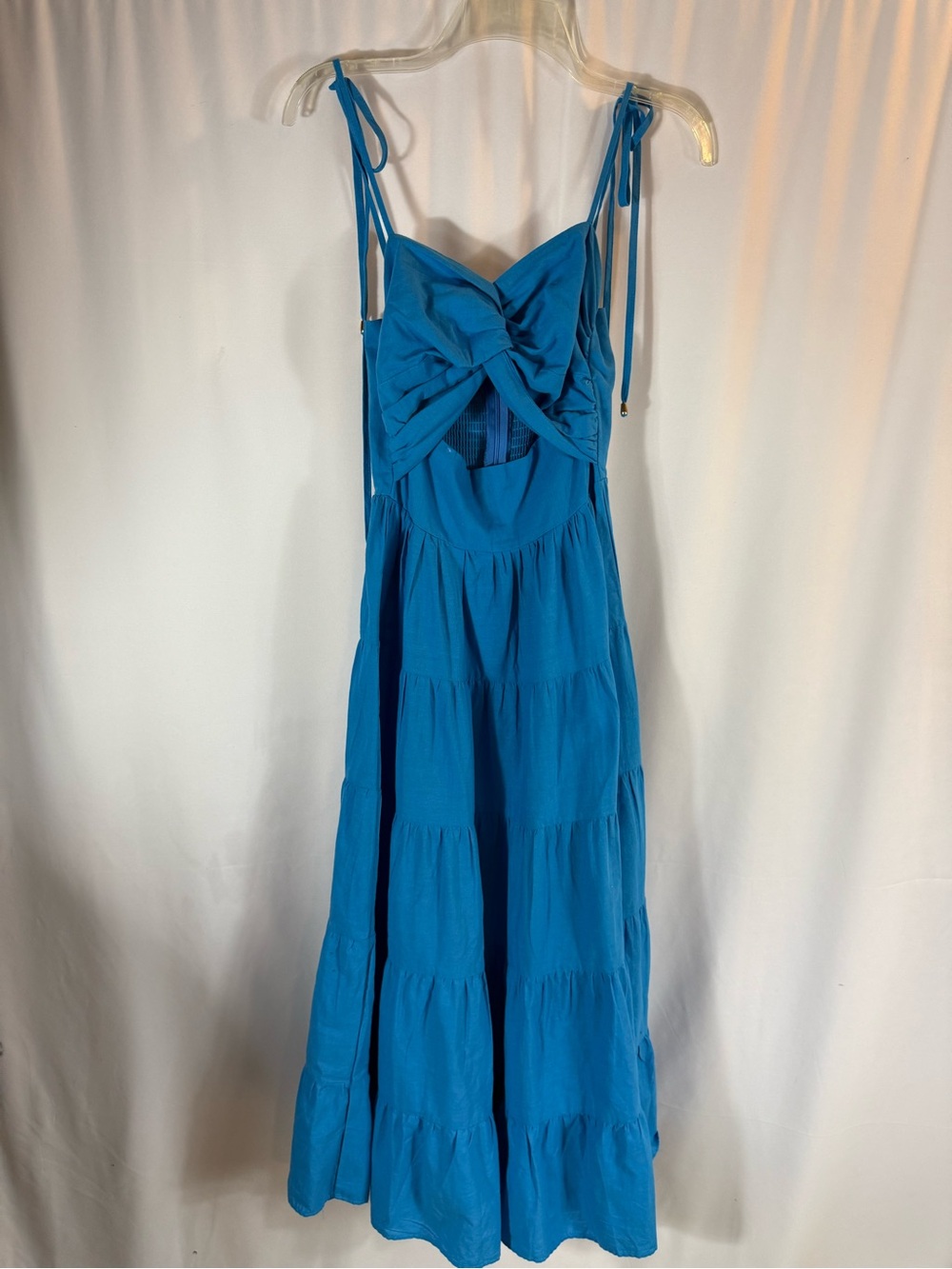 Petal and Pup Women's Lenny Maxi Dress size:S color: blue - Picture 3 of 13